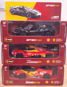 Predám autíčka Ferrari Shell – nerozbalené, zberateľský stav
