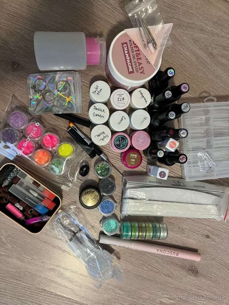 Doplnky na gélové a polygélové nechty – kompletná sada