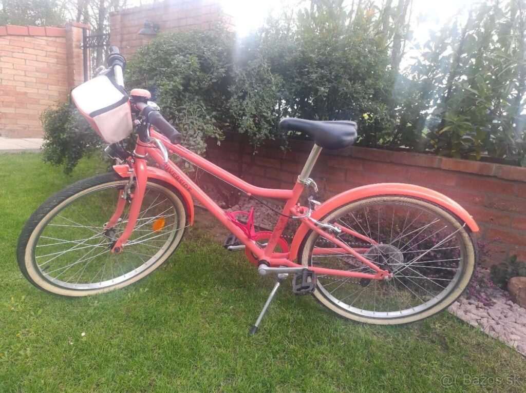 Dievčenský bicykel Riverside 20” – zachovalý, oranžový