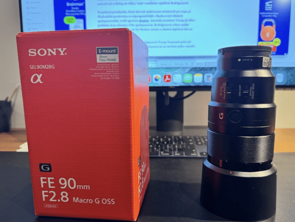 Predám Sony FE 90 mm f/2,8 Macro G OSS.