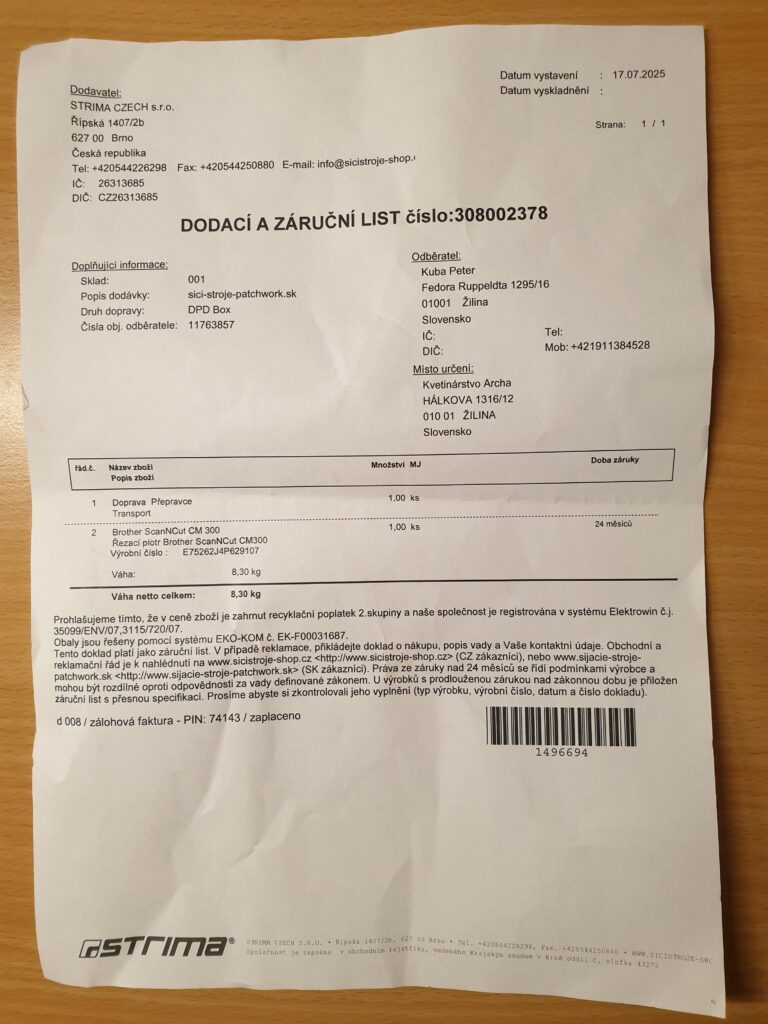 Ploter Brother ScanNCut CM300 na predaj – bazár za 250 € | Žilina - fotka 10