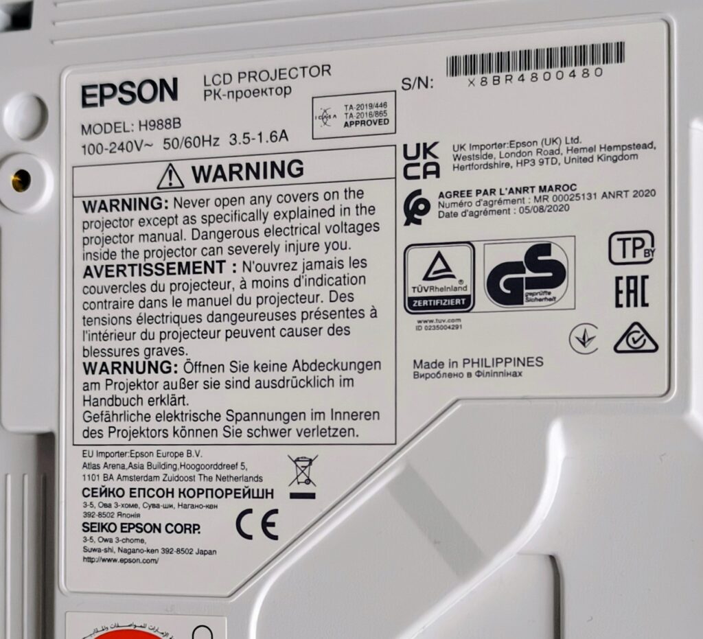 EPSON EB-992F Full HD projektor - fotka 9