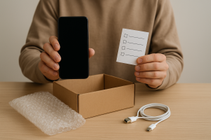 Príprava mobilu na bezpečný predaj cez bazár (reset, balenie a kontrola stavu)