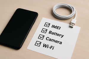 Checklist na kontrolu mobilu v mobily bazár pred kúpou (IMEI, batéria, kamera, Wi‑Fi)