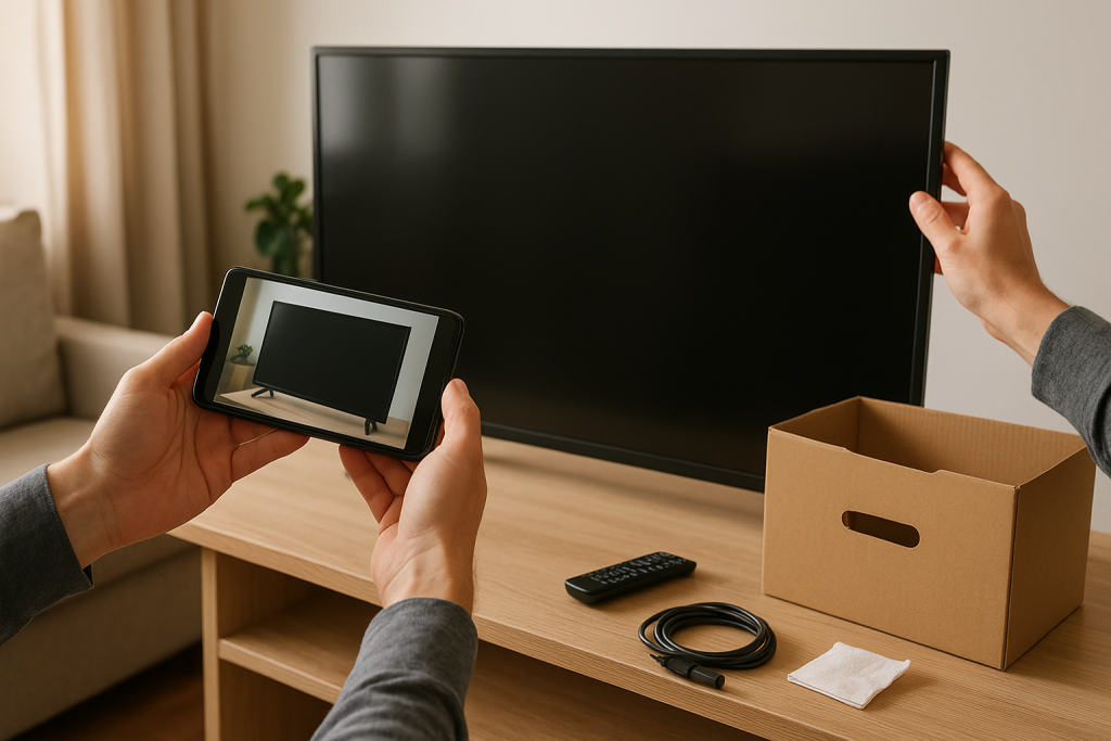 Detailný kontrolný záber k téme televízor bazár