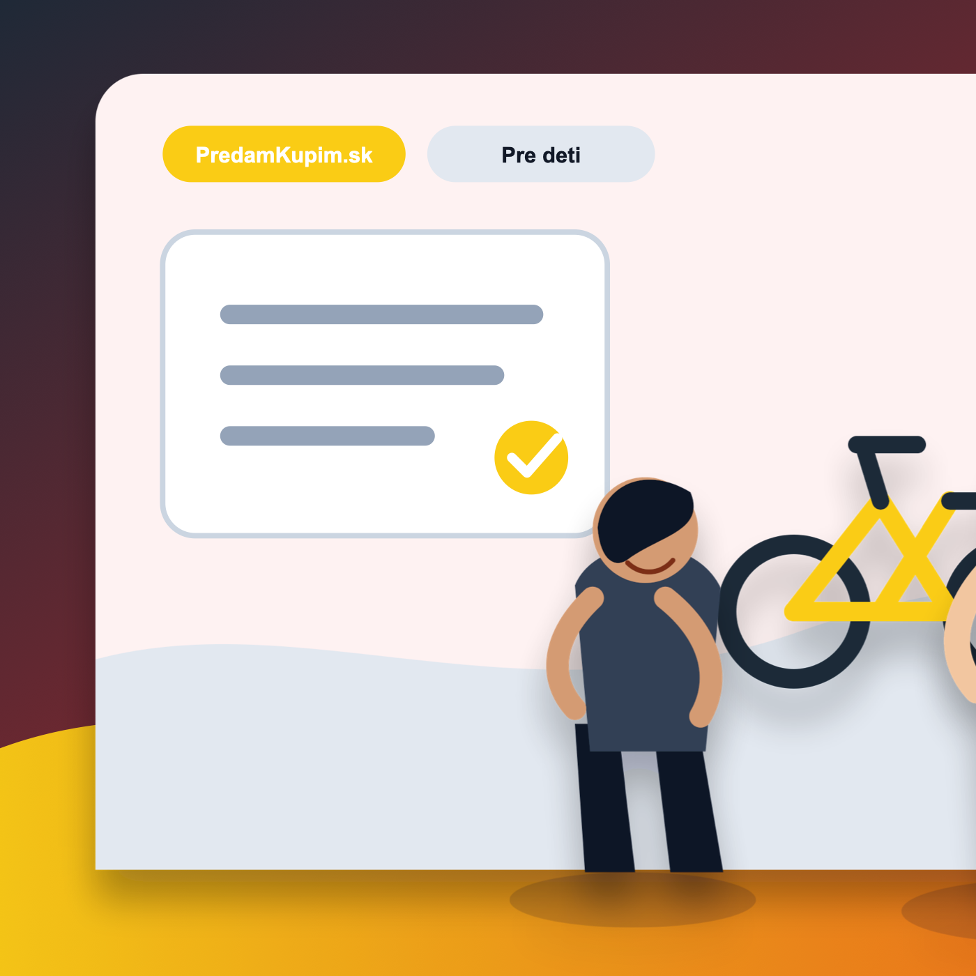 Pre deti: ľudia riešia detský bicykel z bazára na PredamKupim.sk