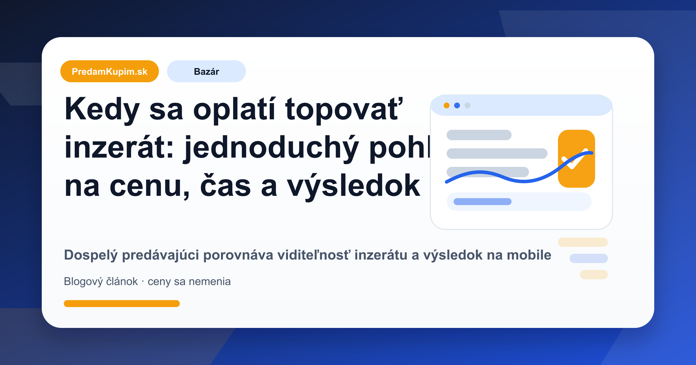 Dospelý predávajúci porovnáva viditeľnosť inzerátu a výsledok na mobile