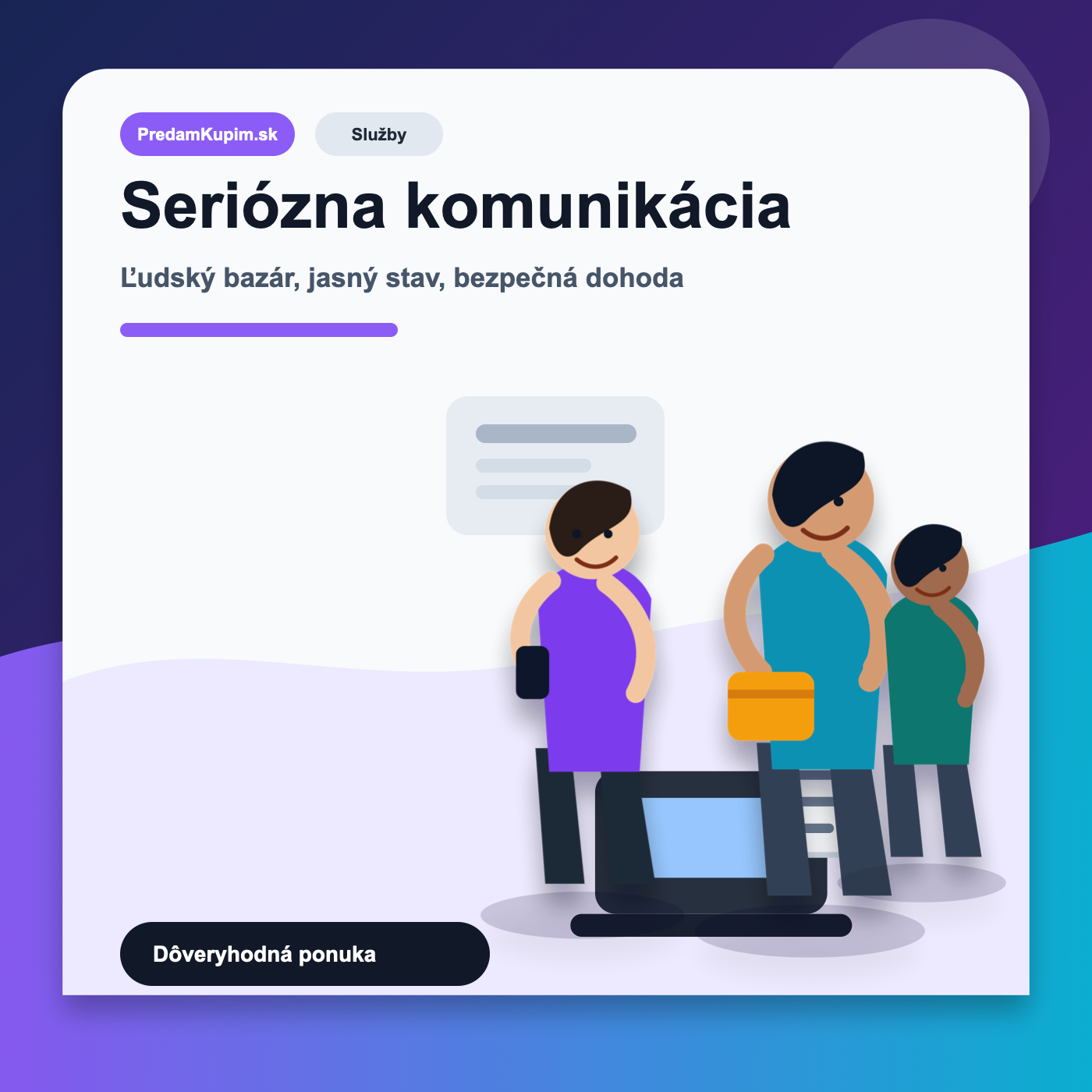Služby: premium editorial vizuál s ľuďmi pre článok Práca a brigáda cez inzertný portál: ako rozoznať serióznu ponuku