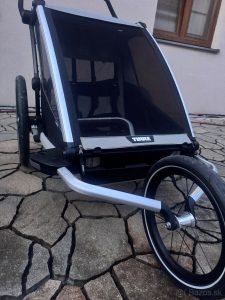 Thule Chariot 2 double detský vozík, čierna